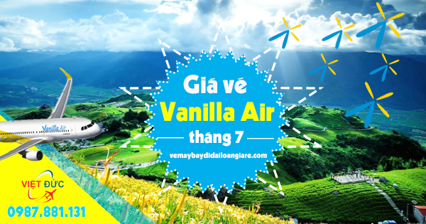 giá vé đi Đài Loan tháng 7 hãng Vanilla Air