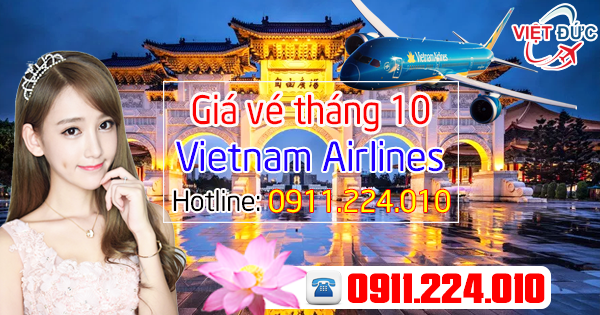 Giá vé đi Đài Loan tháng 10 Vietnam Airlines
