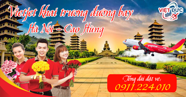 Khai trương đường bay mới Hà Nội đi Cao Hùng